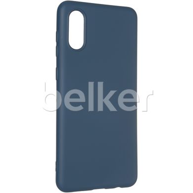Силиконовый чехол для Samsung Galaxy A02 (A022) Honor Umatt TPU Темно-синий смотреть фото | belker.com.ua