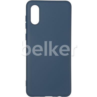 Силиконовый чехол для Samsung Galaxy A02 (A022) Honor Umatt TPU Темно-синий смотреть фото | belker.com.ua