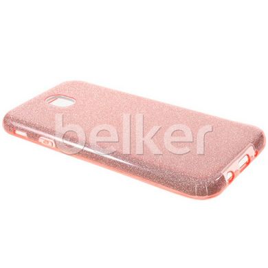 Силиконовый чехол для Samsung Galaxy J5 2017 (J530) Remax Glitter Silicon Розовый смотреть фото | belker.com.ua