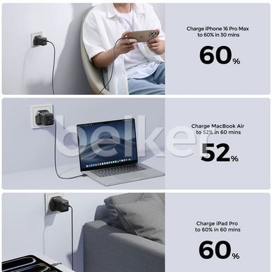 Зарядное устройство Joyroom Dual-Port C+C 45w JR-TCG17 Черное