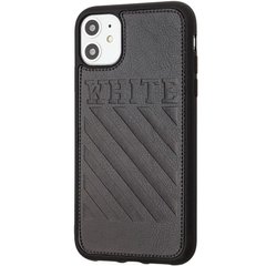 Чехол для iPhone 11 Off-White leather case Черный смотреть фото | belker.com.ua