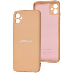 Оригинальный чехол для Samsung Galaxy A04e (A042) Soft Case Пудра