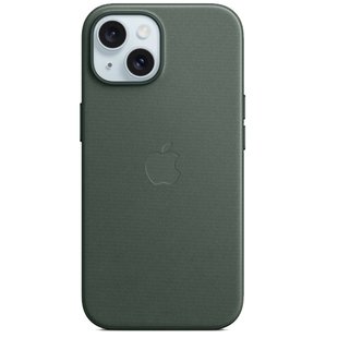 Чехол для iPhone 15 FineWoven Case with MagSafe Зелёный смотреть фото | belker.com.ua