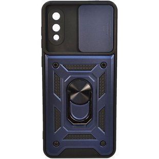 Противоударный силиконовый чехол Samsung Galaxy A02 (A022) Gelius Hard Defence PC Series Синий смотреть фото | belker.com.ua