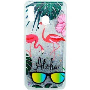 Силиконовый чехол для Samsung Galaxy A20s A207 Water Shine case Красный фламинго смотреть фото | belker.com.ua