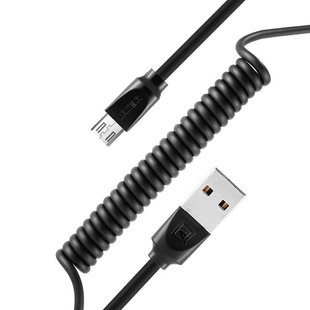 Витой кабель для microUSB Remax Radiance Pro Spring RC-117m Черный