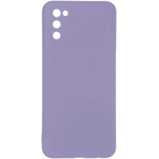 Защитный чехол для Samsung Galaxy A03S (A037) Full Soft case Черный Сиреневый смотреть фото | belker.com.ua