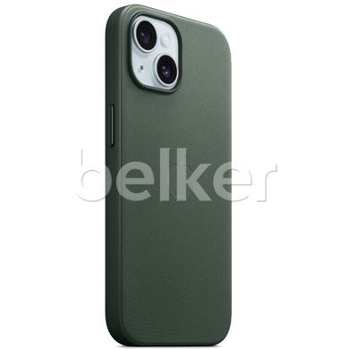 Чехол для iPhone 15 FineWoven Case with MagSafe Зеленый
