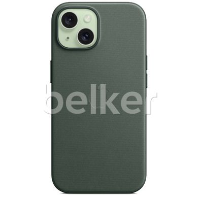 Чехол для iPhone 15 FineWoven Case with MagSafe Зеленый