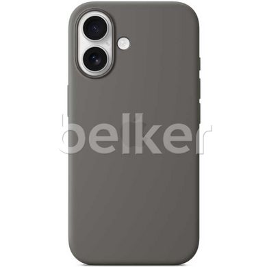 Чехол для iPhone 16 Silicone Case (replica) Серый