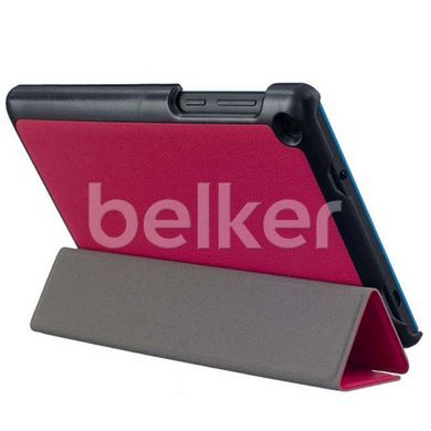 Чехол для Lenovo Tab 3 7.0 730 Moko кожаный Малиновый смотреть фото | belker.com.ua