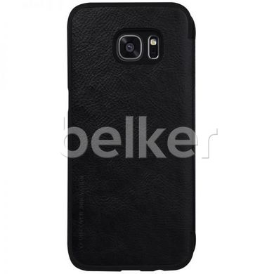 Чехол книжка для Samsung Galaxy S7 Edge G935 Nillkin Qin кожаный Черный Черный смотреть фото | belker.com.ua