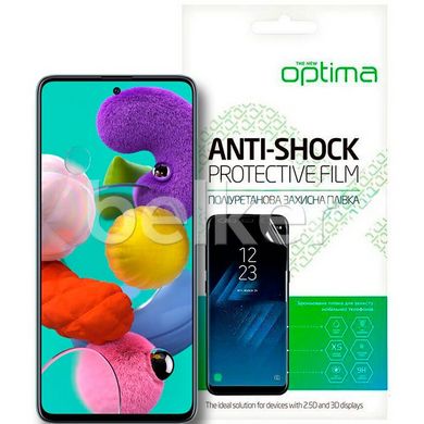 Противоударная TPU пленка Samsung Galaxy A51 (A515) Optima Anti-Shock Прозрачный смотреть фото | belker.com.ua