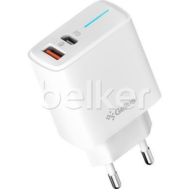 Зарядное устройство Gelius Radiance GP-HC058 25 W с кабелем Type-C to Lightning Белое
