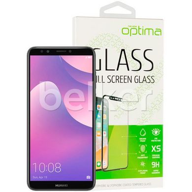 Защитное стекло Huawei Y7 Prime 2018 Optima 3D Full cover Черный смотреть фото | belker.com.ua