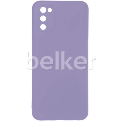 Защитный чехол для Samsung Galaxy A03S (A037) Full Soft case Сиреневый