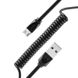 Витой кабель для microUSB Remax Radiance Pro Spring RC-117m Черный в магазине belker.com.ua