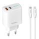 Зарядное устройство Gelius Radiance GP-HC058 25 W с кабелем Type-C to Lightning Белый в магазине belker.com.ua