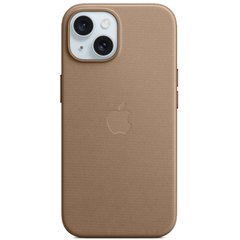 Чехол для iPhone 15 FineWoven Case with MagSafe Коричневый