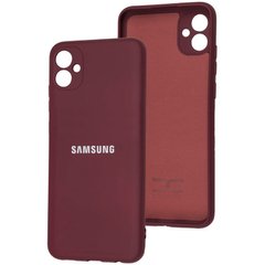 Оригинальный чехол для Samsung Galaxy A04e (A042) Soft Case Бордовый