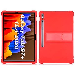Противоударный чехол для Samsung Galaxy Tab S7 FE T733 Silicone armor Красный