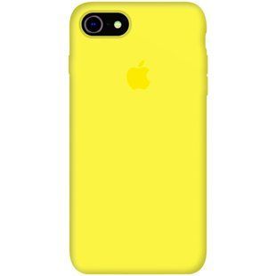 Чехол для iPhone 8 Silicone Case (replica) Жёлтый смотреть фото | belker.com.ua