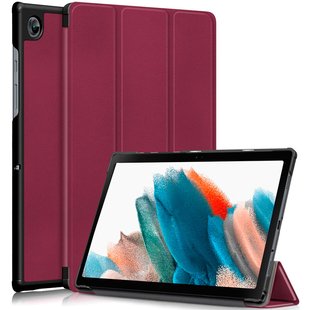 Чехол для Samsung Galaxy Tab A8 10.5 2021 Moko кожаный Бордовый смотреть фото | belker.com.ua