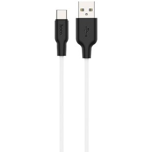 Силиконовый кабель USB Type-C Hoco X21 Белый