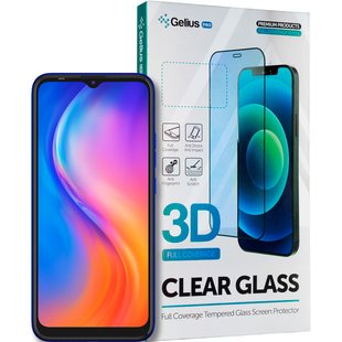 Защитное стекло для Tecno Spark 6 GO Gelius 3D Черное Черный смотреть фото | belker.com.ua