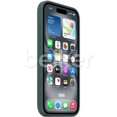 Чехол для iPhone 16 Silicone Case (replica) Хвоя