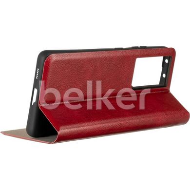 Чехол книжка для Samsung Galaxy S21 Ultra (G998) Book Cover Leather Gelius New Бордовый смотреть фото | belker.com.ua
