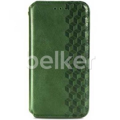 Чехол книжка для Samsung Galaxy M33 (M336) Getman case Cubic Зеленый