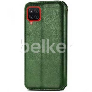 Чехол книжка для Samsung Galaxy M33 (M336) Getman case Cubic Зеленый