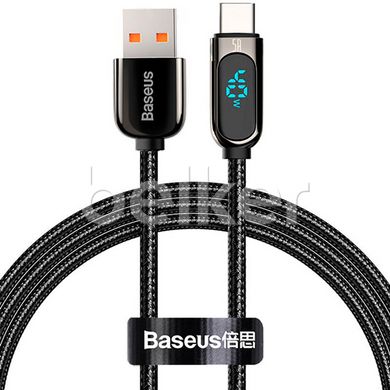 Кабель USB Type-C Baseus Display Fast Charging Type-C (CATSK-01) с экраном Черный