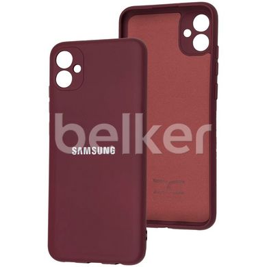 Оригинальный чехол для Samsung Galaxy A04e (A042) Soft Case Бордовый смотреть фото | belker.com.ua