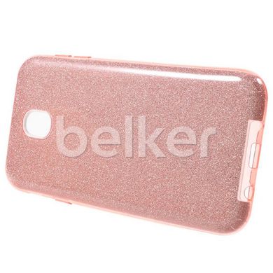 Силиконовый чехол для Samsung Galaxy J3 2017 (J330) Remax Glitter Розовый смотреть фото | belker.com.ua
