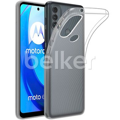 Силиконовый чехол для Motorola E40 Hoco ультратонкий Прозрачный смотреть фото | belker.com.ua