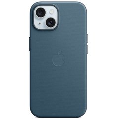 Чехол для iPhone 15 FineWoven Case with MagSafe Синий