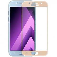 Защитное стекло Samsung Galaxy A7 2017 A720 Tempered Glass 3D Золотой смотреть фото | belker.com.ua