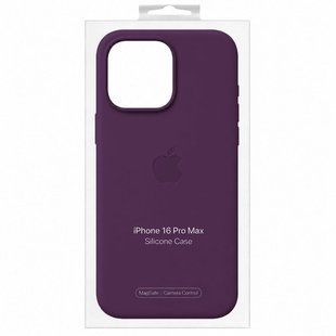Чехол для iPhone 16 Pro Max Silicone Case with MagSafe (AAA) Темно фиолетовый