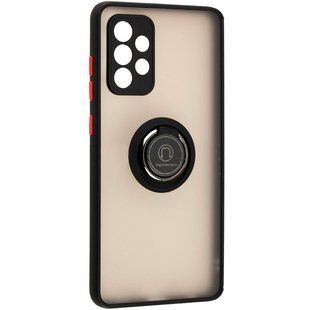 Чехол для Samsung Galaxy A72 (A725) LikGus Ring case Черно-красный смотреть фото | belker.com.ua