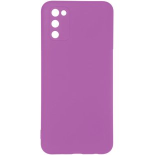 Защитный чехол для Samsung Galaxy A03S (A037) Full Soft case Черный Фиолетовый смотреть фото | belker.com.ua