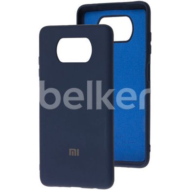Чехол для Xiaomi Poco x3 Soft Case Темно-синий смотреть фото | belker.com.ua