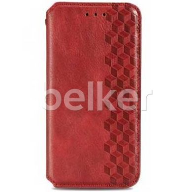 Чехол книжка для Samsung Galaxy M33 (M336) Getman case Cubic Красный