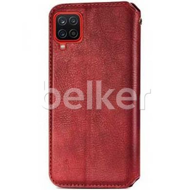 Чехол книжка для Samsung Galaxy M33 (M336) Getman case Cubic Красный