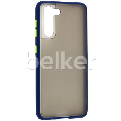 Противоударный чехол для Samsung Galaxy S21 (G991) LikGus Синий смотреть фото | belker.com.ua