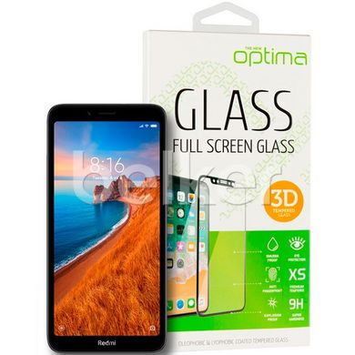 Защитное стекло для Xiaomi Redmi 7A 3D Optima Черный смотреть фото | belker.com.ua