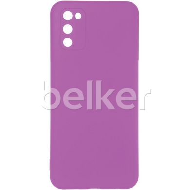 Защитный чехол для Samsung Galaxy A03S (A037) Full Soft case Фиолетовый