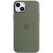 Чехол для iPhone 14 Plus Silicone Case (replica) Оливковый