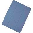Чехол iPad Air 13 2024 12.9 дюймов Logfer Origami Smart New Pencil Groove Сиреневый